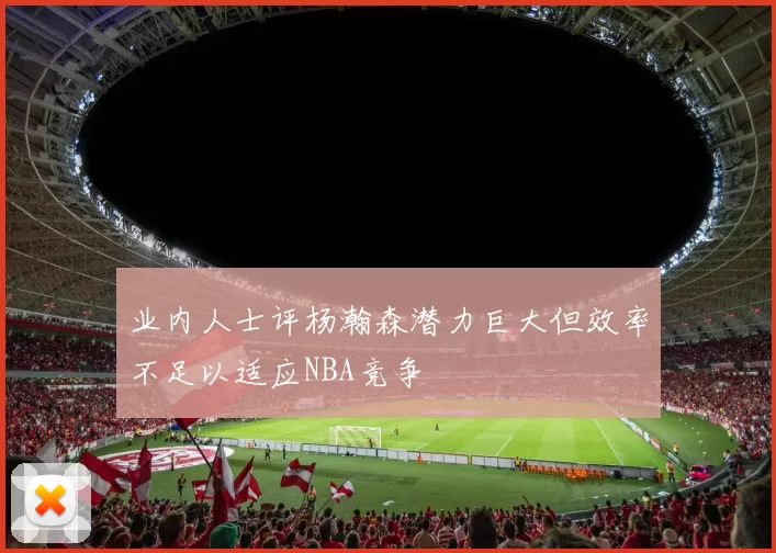 业内人士评杨瀚森潜力巨大但效率不足以适应NBA竞争